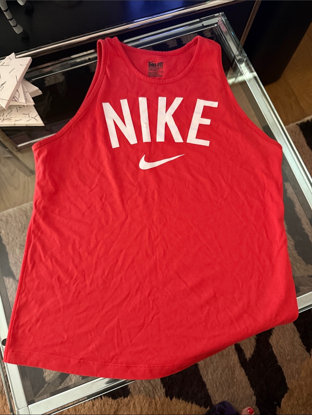 Nike Red Logo Vintage style tank top